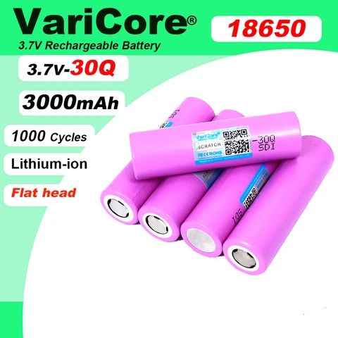 VariCore 18650 30Q 3000 мАч литий-ионная батарея