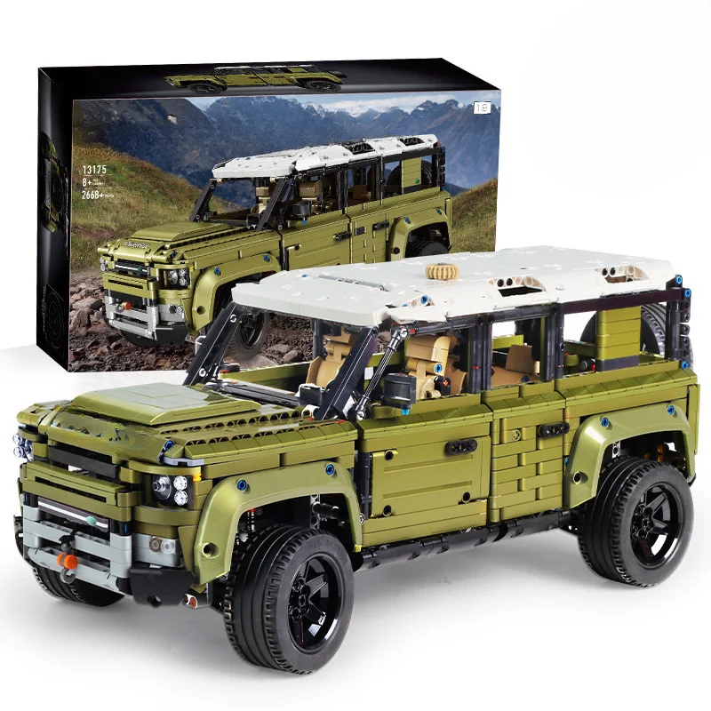 Для Mould King 13175 Land Rover Defender Technology механический внедорожник для взрослых детская