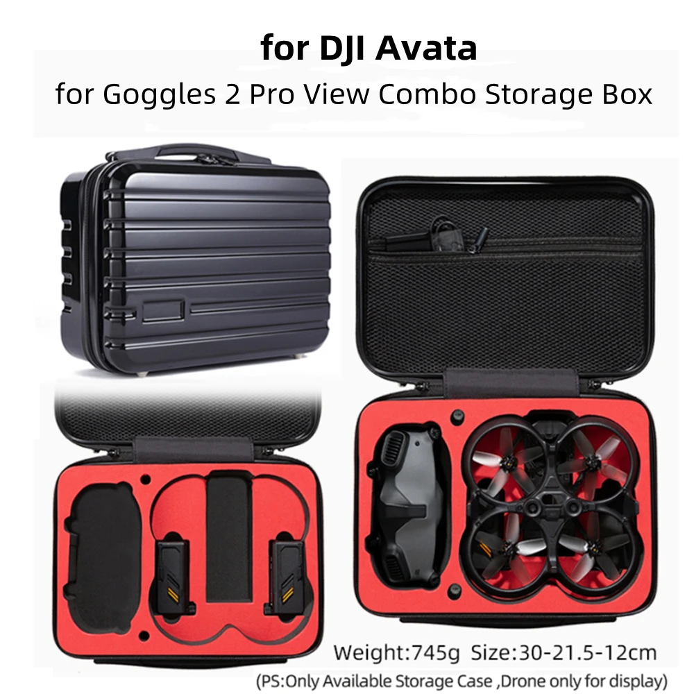 

for DJI Avata Hard Suitcase Portable Waterproof Messenger Storage Bag for Advanced Set for DJI Goggles Backpack Accessories