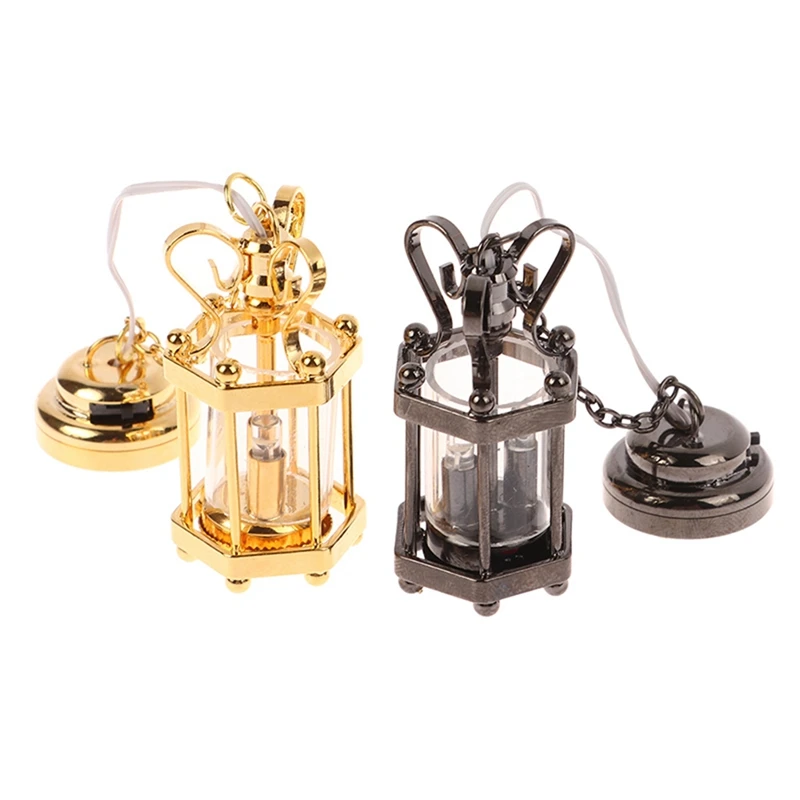 1 шт. 1:12 кукольный домик миниатюрный стеклянный абажур потолочный светильник