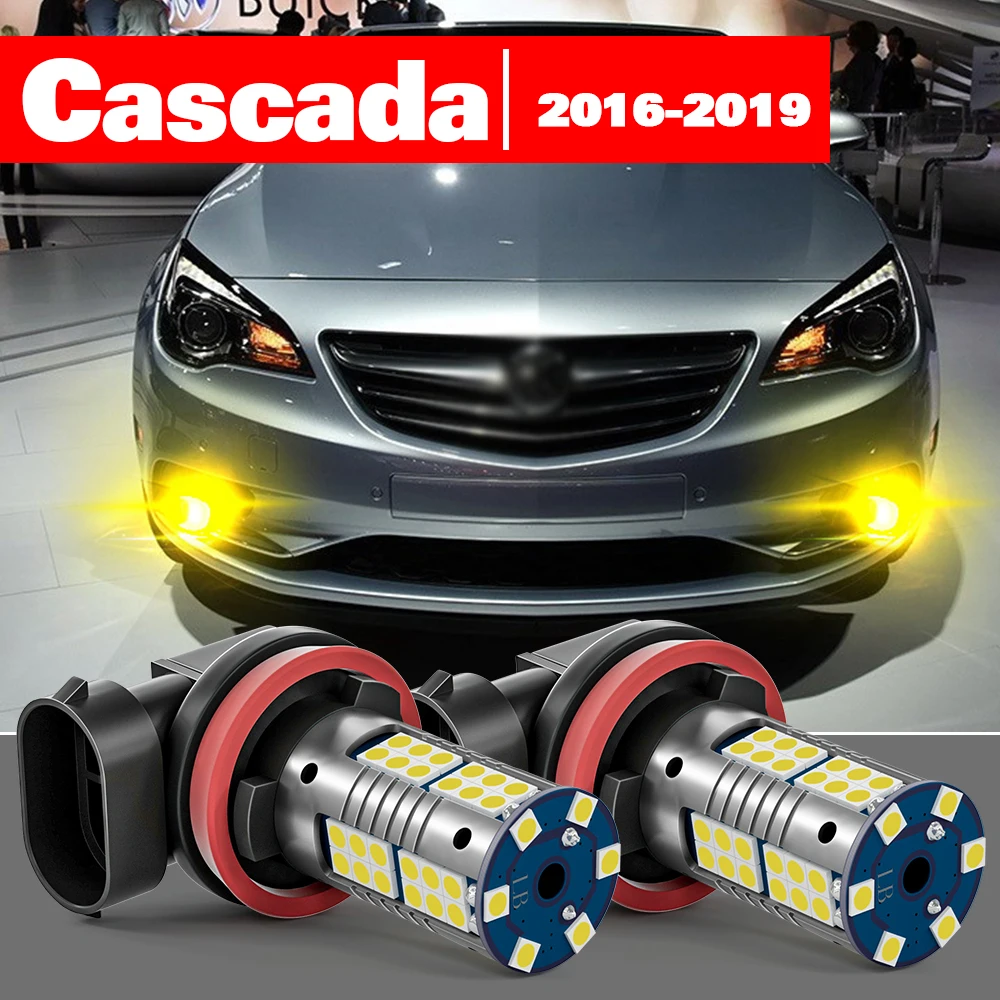 

For Buick Cascada 2016-2019 Accessories 2pcs LED Fog Light 2017 2018