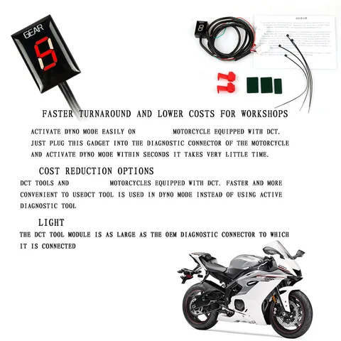 Индикатор уровня переключения передач для мотоцикла Ecu 1-6 для Yamaha XJ6 R1 R6 Fzh150 Fzn150 Xt660 Xjr1300 Fz16 FZ1 FZ-S Xvs950A Fz8 Fz6r