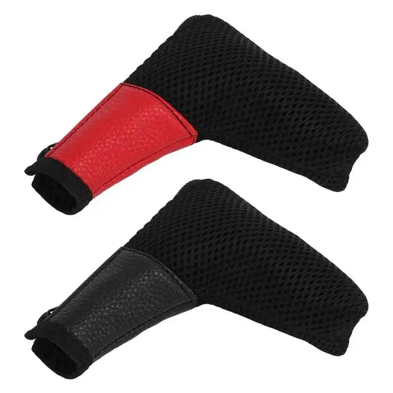 

Club Putter Headcover Zipper Closure Mesh Head Cover for Cue Protection