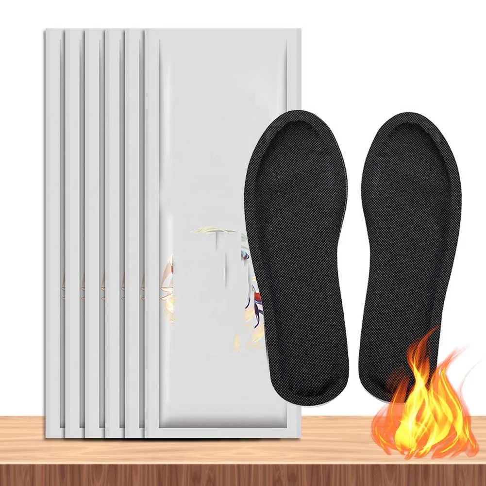 

1Pair Winter Disposable Heated Insoles 12-Hour Self-Heating Breathable Foot Warmer Long Lasting Heating Shoes Pads for Men Women