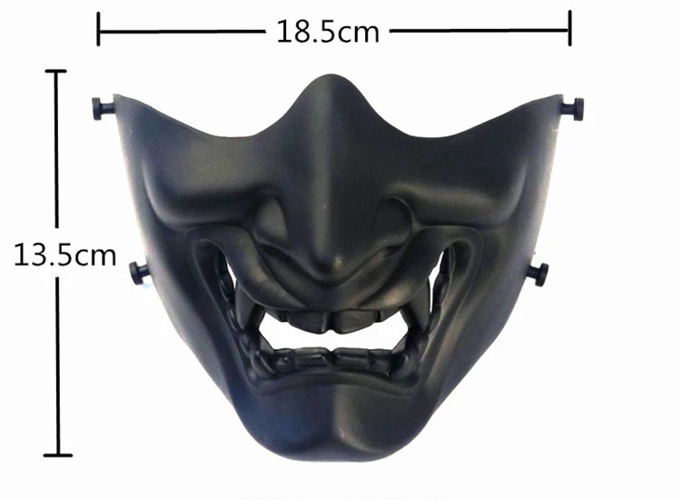 1 шт. маска на половину лица для игр открытом воздухе тактическая Hannya Oni мотоцикл