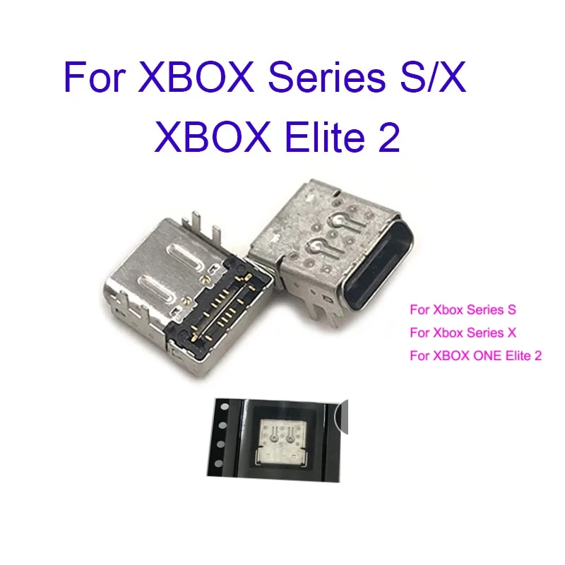 

50 шт. Micro USB для контроллера Xbox серии S X SS SX, зарядка через USB-порт, ремонт розетки для XBOX ONE Elite, 2 порта