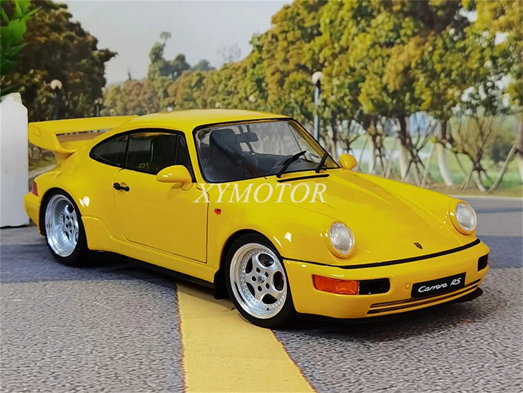 

Solido 1/18 For Porsche 911 964 3.8 RS 1990 Metal Diecast Model Car Yellow Toys Hobby Gifts Display Ornaments Collection