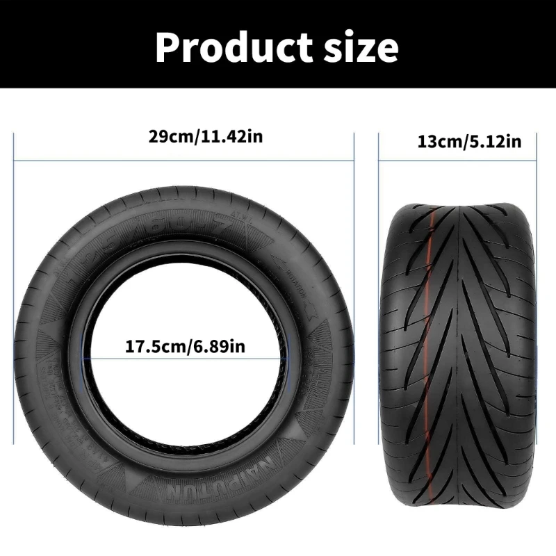 Электрический скутер широкая утолщенная шина 13 дюймов бескамерная для городской