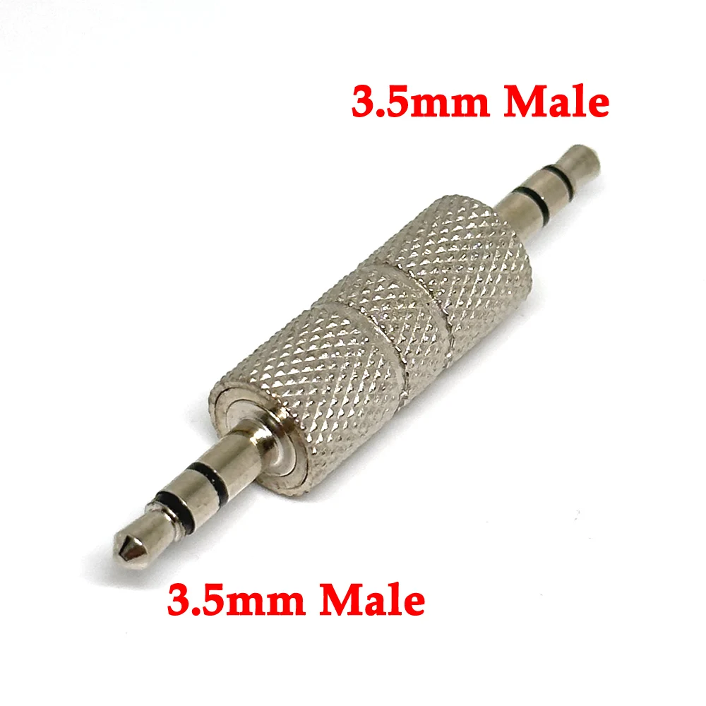 

Переходник 3,5 мм штекер-штекер 3,5 мм/3,5 мм штекер-штекер 3,5 мм преобразователь стерео аудио разъем для наушников Высокое качество