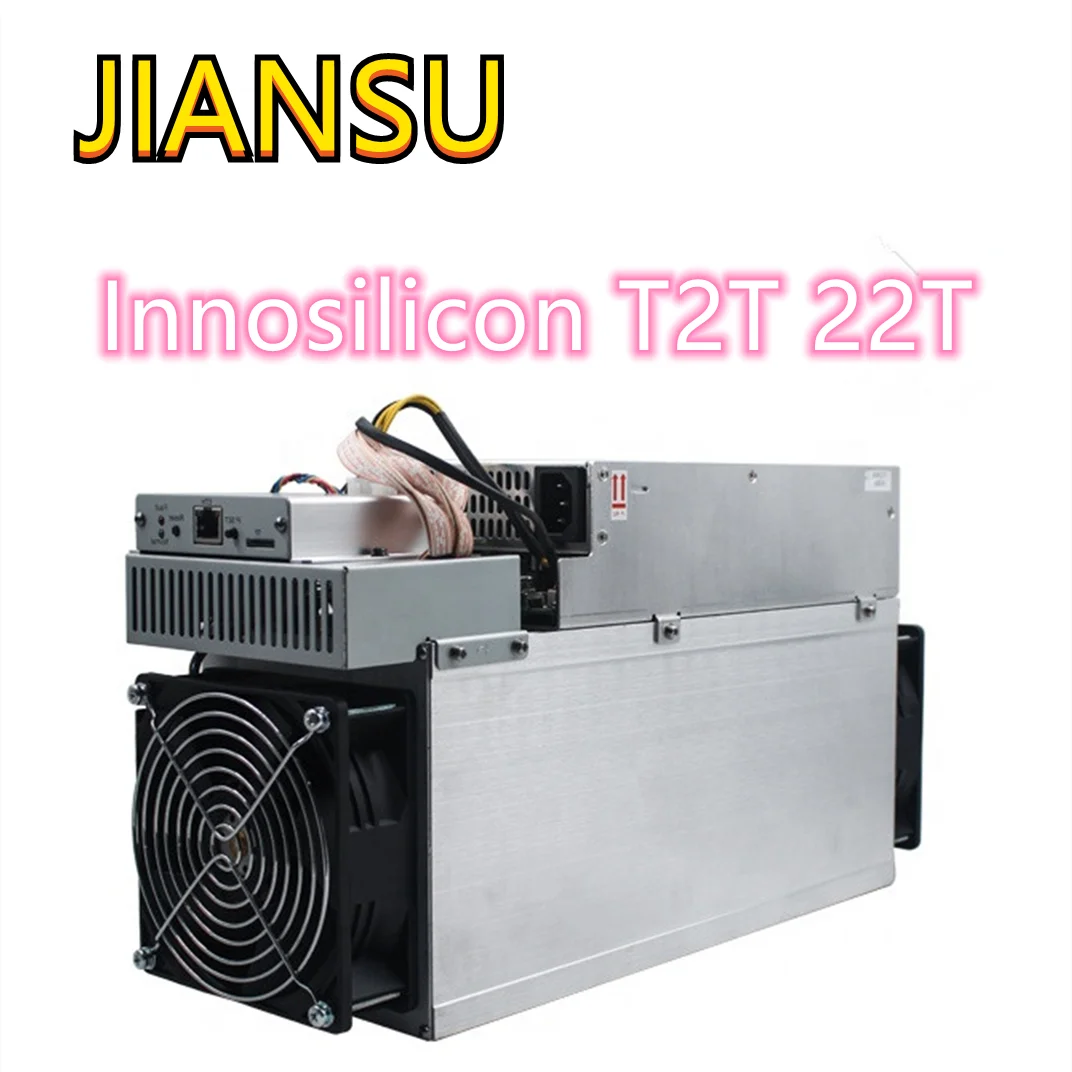 

Used Innosilicon T2T 22T sha256 asic miner T2 Turbo 22Th/s bitcoin BTC Mining machine with psu Better Than Antminer S9 z9 b7