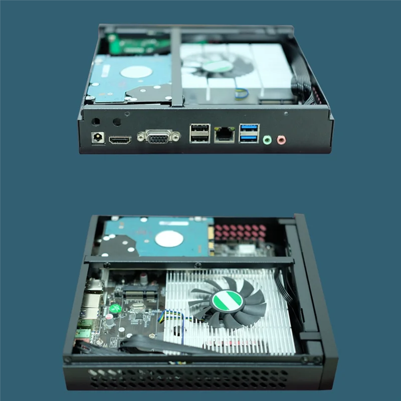 Тонкий настольный компьютер DX01 Mini ITX тонкий полувысокий портативный