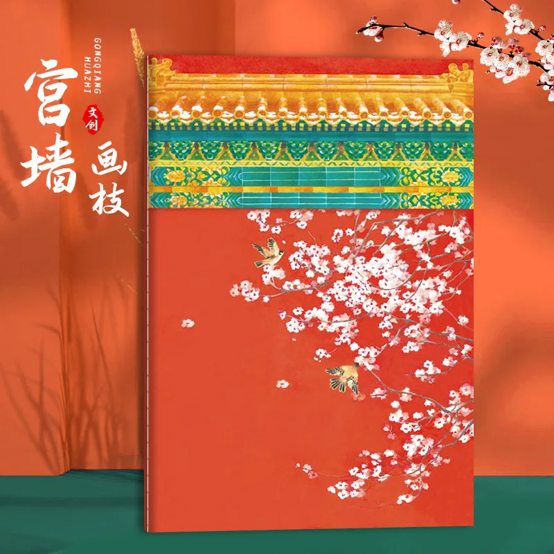 

Palace Museum Cultural Creative Handmade Notebook Gift Set Chinese Style Retro Ancient Style Notebook Set New China-Chic