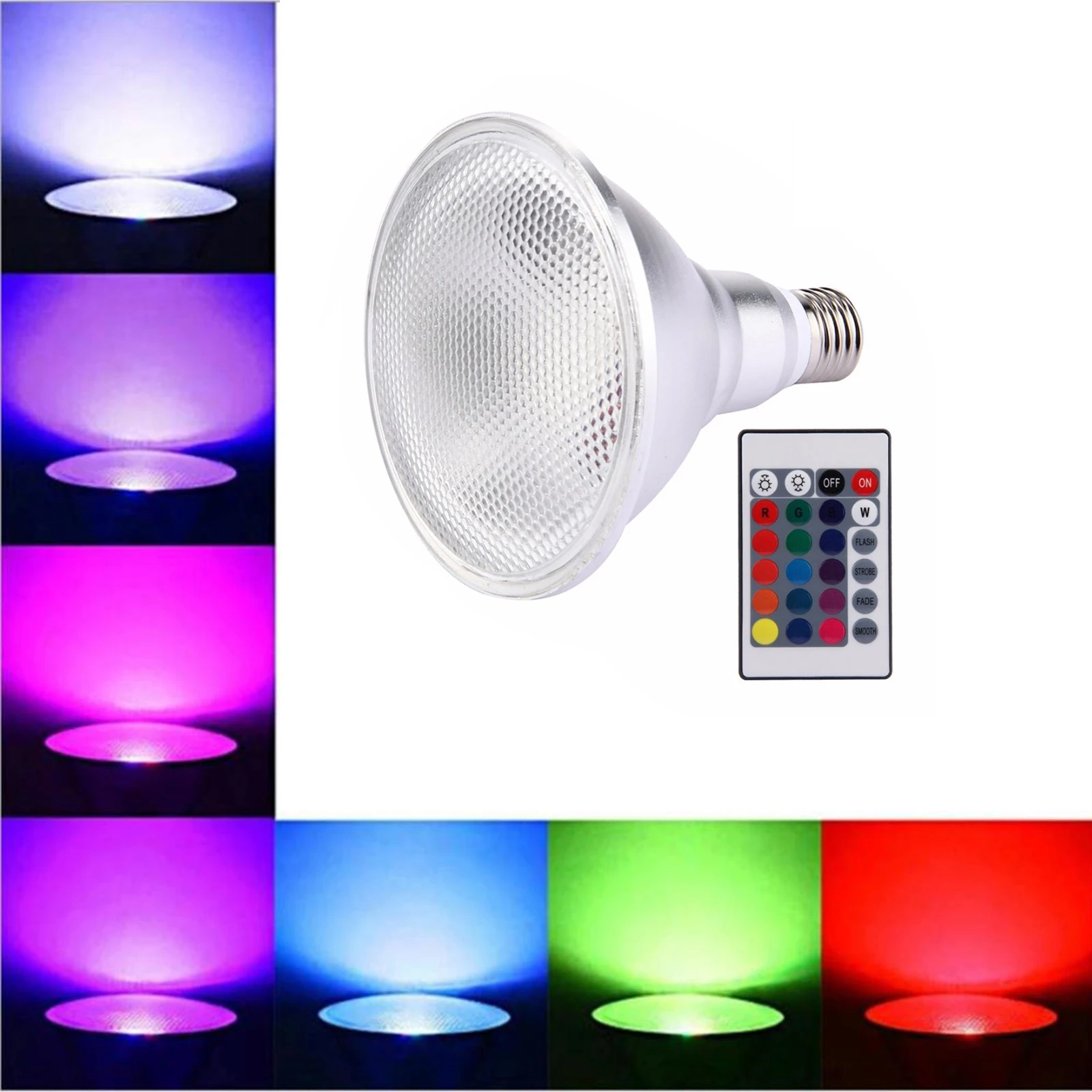15w 25w E27 Регулируемый свет Rgb Par30 Par38 Свет 30 Контроллер Декоративная лампочка