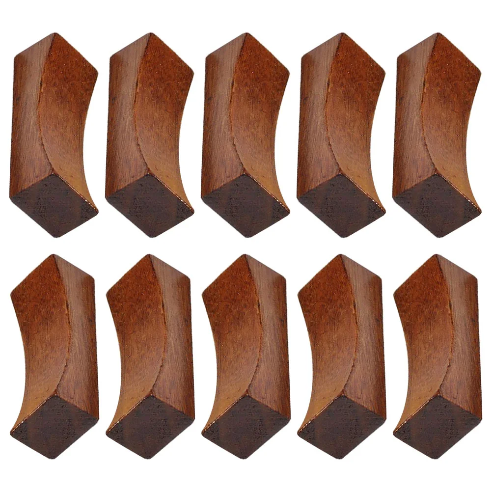

12 Pcs Japanese Chopstick Rest Wood Chopsticks Wooden Tableware Spoon Single Concave