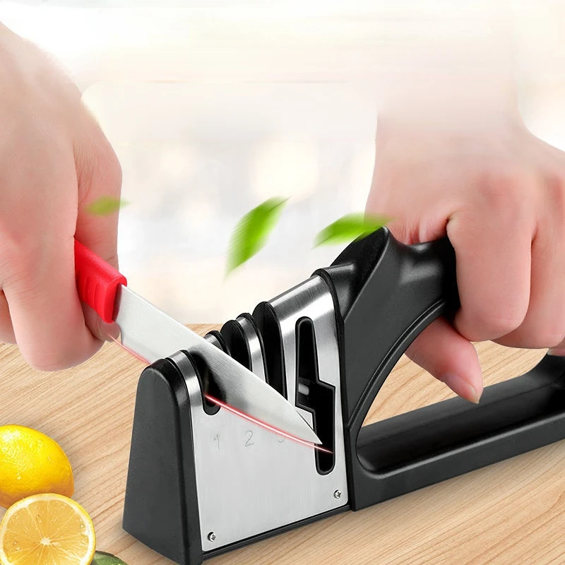 

Professional Knife Sharpener Handle Whetstone Knives Cooking Knife Sharpening Machine Gadgets Tools Afilador Kitchen Utensils