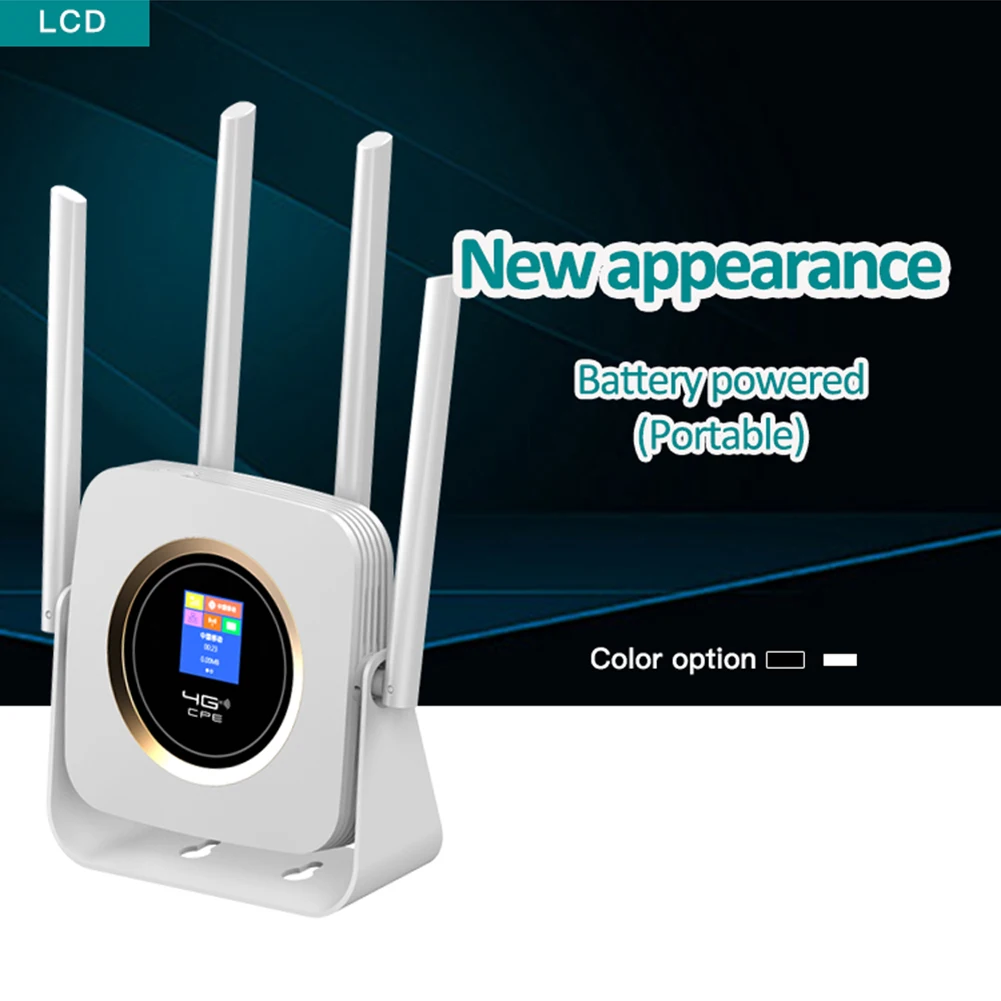 

CPE903B 4G WiFi Router Portable Mobile Hotspot 150Mbps External Antennas with SIM Card Slot Internet Connection for Home Outdoor