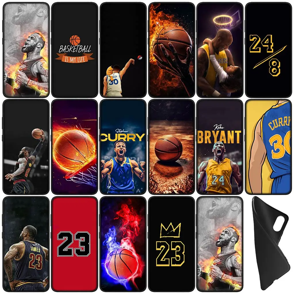 Чехол Basketball Sports No 23 24 30 для OPPO A17 A15 A16 A3 Pro A40 A60 A80 A79 A95 A94 A74 A78 A58 A38 A57 4G 5G телефона