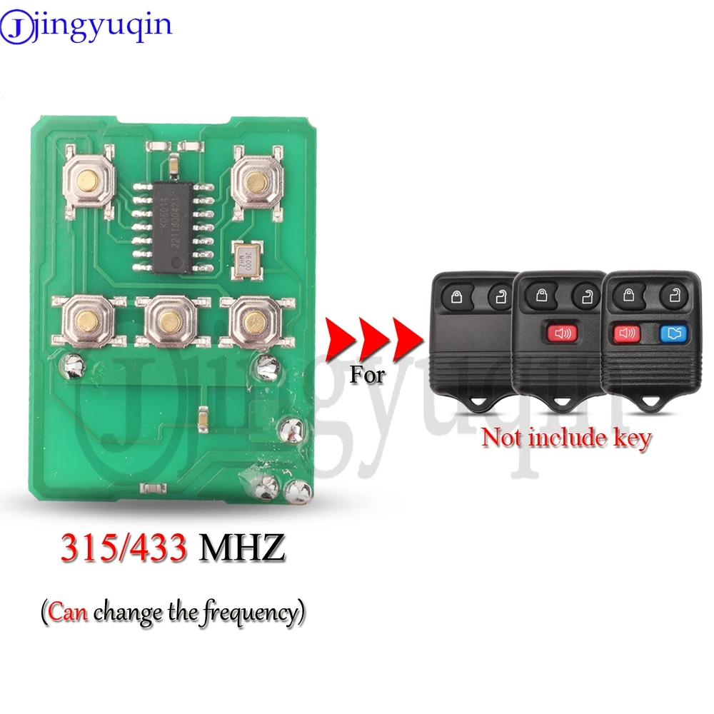 

Jingyuqin 2/3/4 кнопки 315/433 МГц без ключа CWTWB1U345 дистанционный ключ от автомобиля для Ford Edge Escape Explorer Windstar для Mazda Lincoln