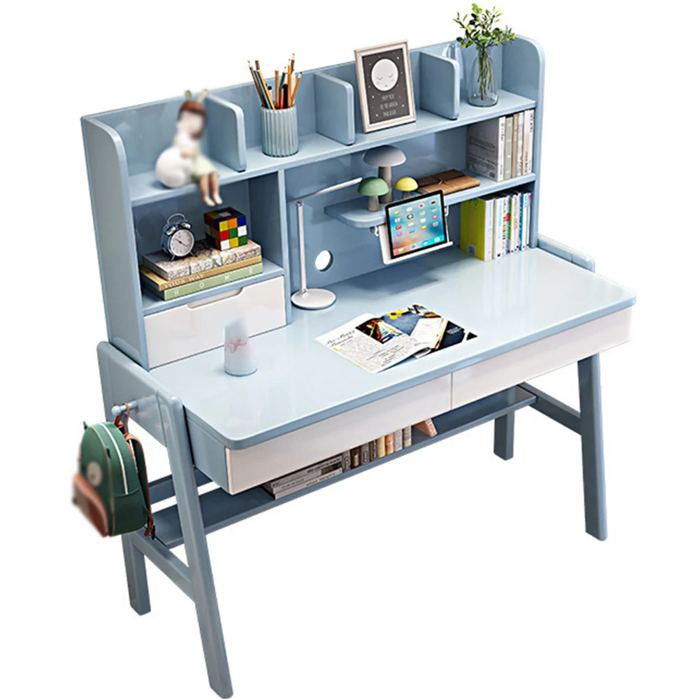 

Children Desk Solid Wood Desk Pupils Junior High School Writing Applicable with Reading Stand Liftable