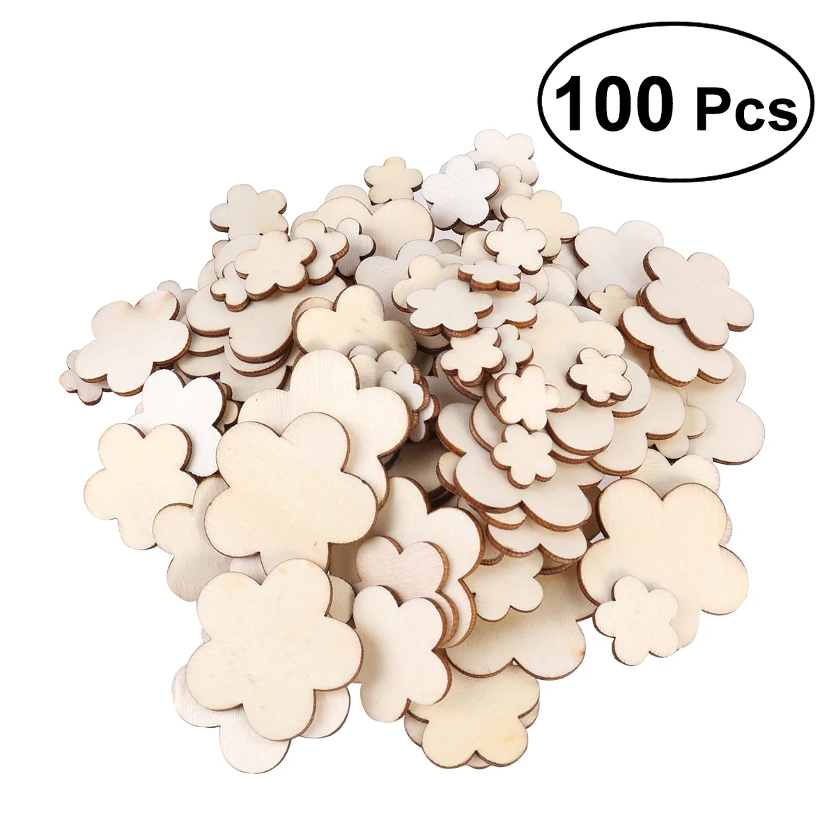 

Wood Flower Wooden Slices Tags Unfinished Shapes Cutoutstablespring Plum Gift Blank Name Tile Slabs Hexagon Natural Honeycomb