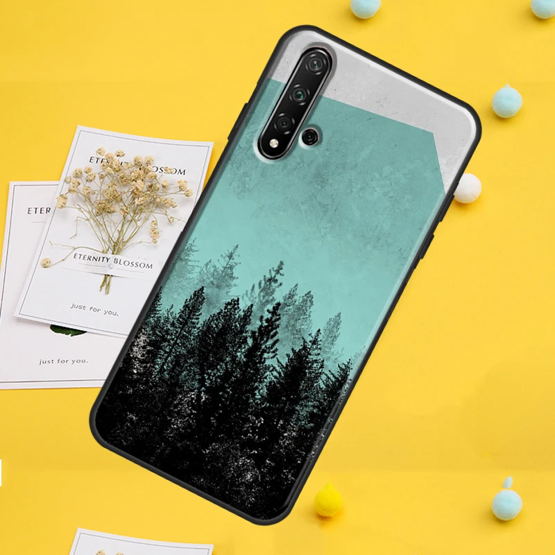Фото Чехол Forest Geometry Wood Nature для Huawei Nova Y70 Y91 Y90 Y60 Y72 Y61 9 10 SE 12i 12s 11i 5T P60 Pro P20 P30 P40 Lite №3