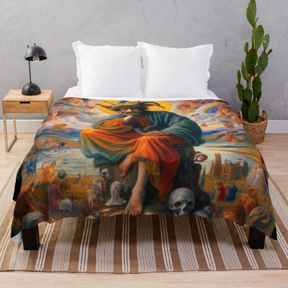 Колода Таро: The Fool Le Mat v10 nu series Плед Одеяло Волосы Кровать Модные теплые одеяла