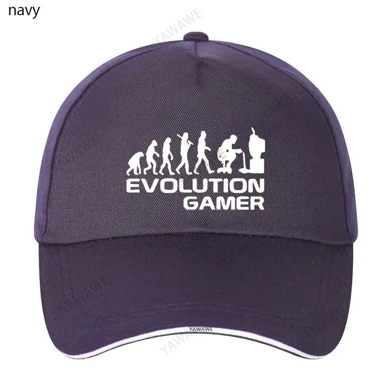 

Evolution Of A Gamer Baseball Caps PC Geek Solid Sunhat Summer Style Anime Funny Snapback Cap Men hip hop hat