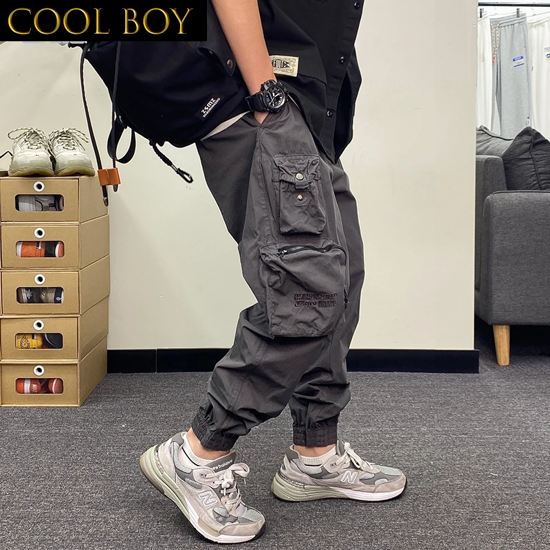 

J BOYS Boutique 2023 Spring Summer Thin Multi-Pocket Casual Cargo Pants Harajuku Joggers Men Clothing Japanese Streetwear Hip Ho