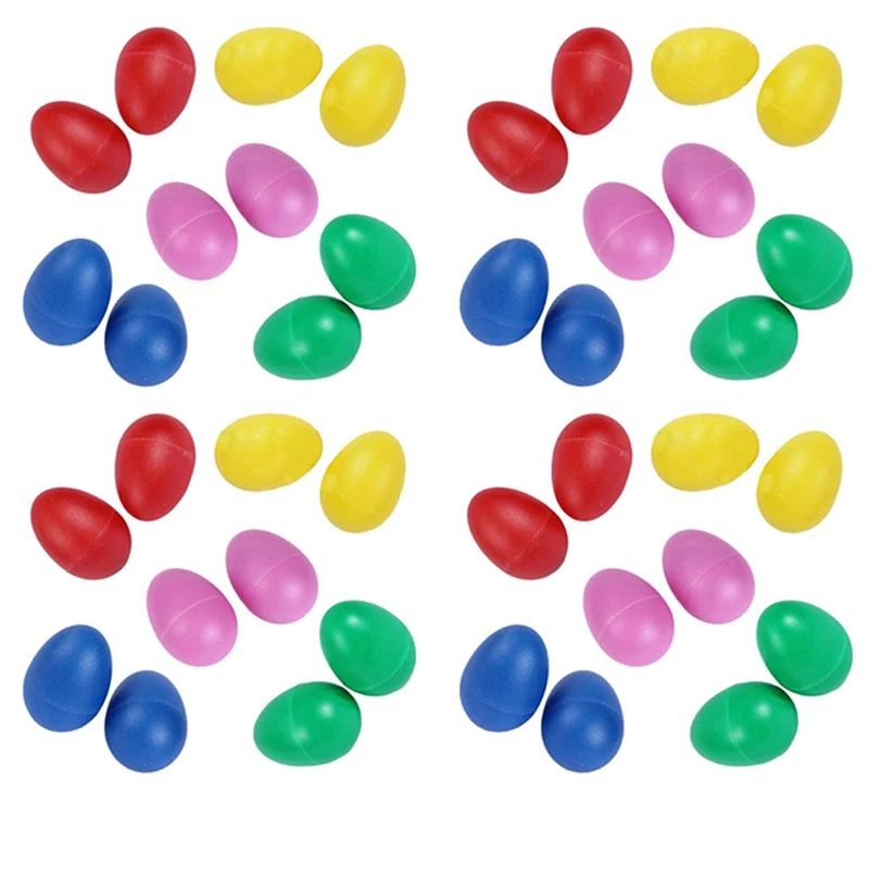 

40 Pack Plastic Percussion Musical Instrument Toys Egg Maracas Shakers