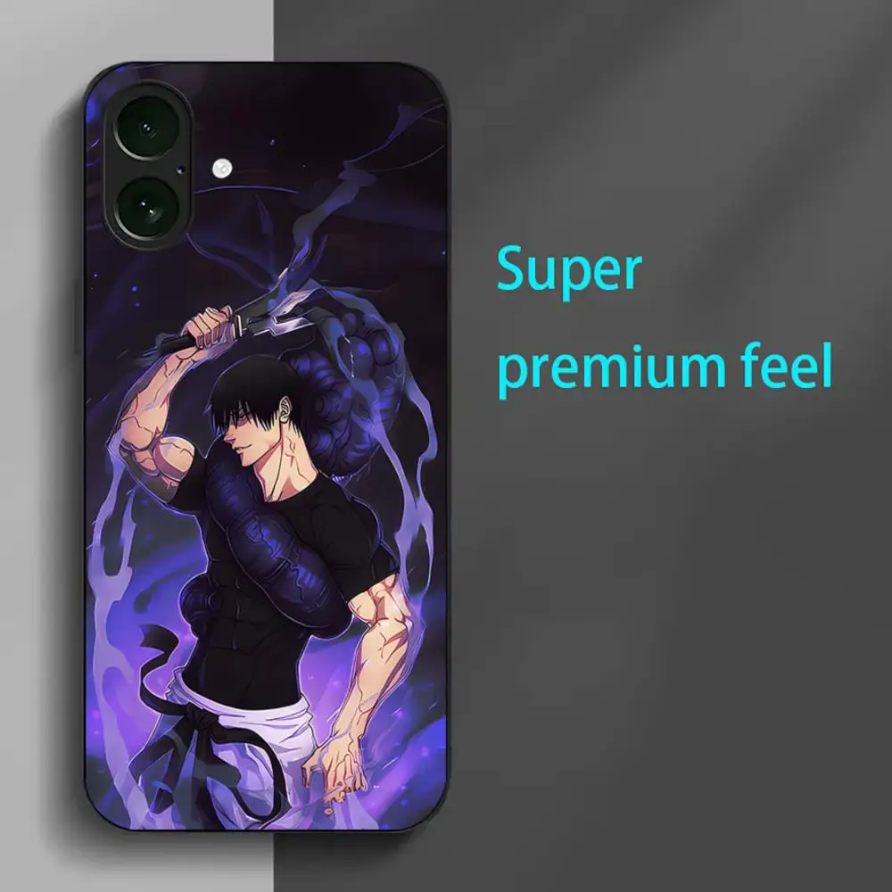 Чехол для телефона Cool Tyrant F-ushiguro T-toji iPhone 16 15 14 13 12 11 X XR XS 8 Plus Mini Pro Max мягкий черный