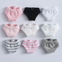 5pc ob11 doll panties 112 bjd doll underpants ob11 doll clothes solid color stripe panties for ymy gsc molly doll accessories