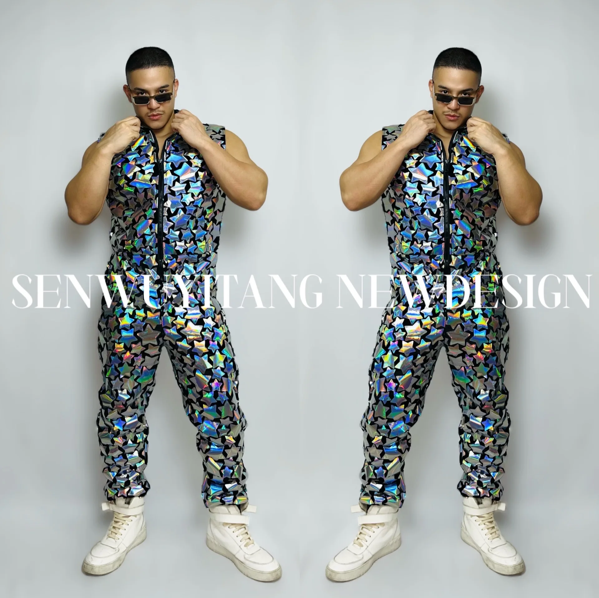 Сексуальный клубный ночной клуб мужской танцевальный костюм пурпурная