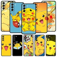 pokemon kawaii anime cute phone case for samsung galaxy s22 s20 fe s10 plus s21 ultra 5g s10e s9 s8 note 10 lite 20 soft cover