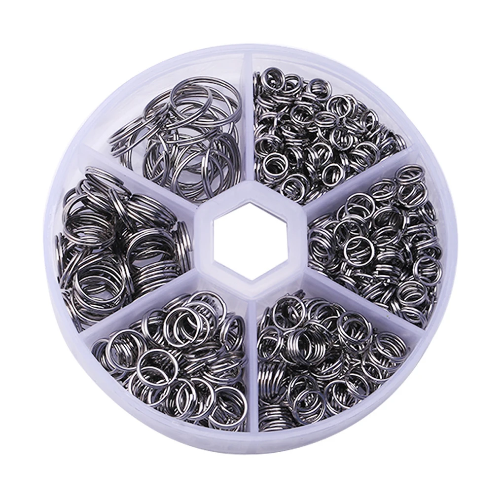 

600 шт. металлические разрезные кольца из нержавеющей стали, двойная петля, переходное кольцо для изготовления ювелирных изделий 5 мм, 6 мм, 7 мм, 8 мм, 10 мм, 14 мм