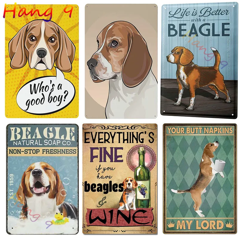 

Dog Metal Poster Beagle Co. Bath Soap Wash Your Paws Tin Signs Cafe Living Room Bathroom Toilet Art Wall Decor Plaque 8X12inch