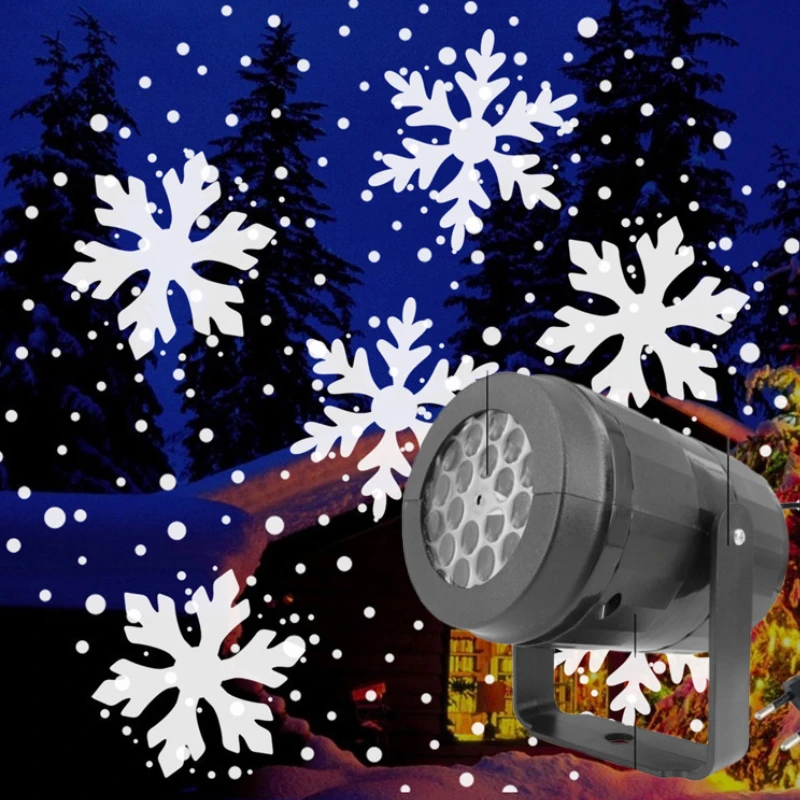 Светодиодные сценические огни Рождественский проектор Открытый праздник