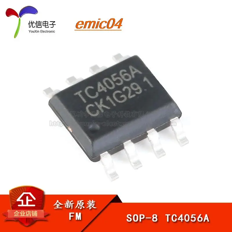 

20 шт., Оригинальные запасные части TC4056A SOP-8 1A TP4056