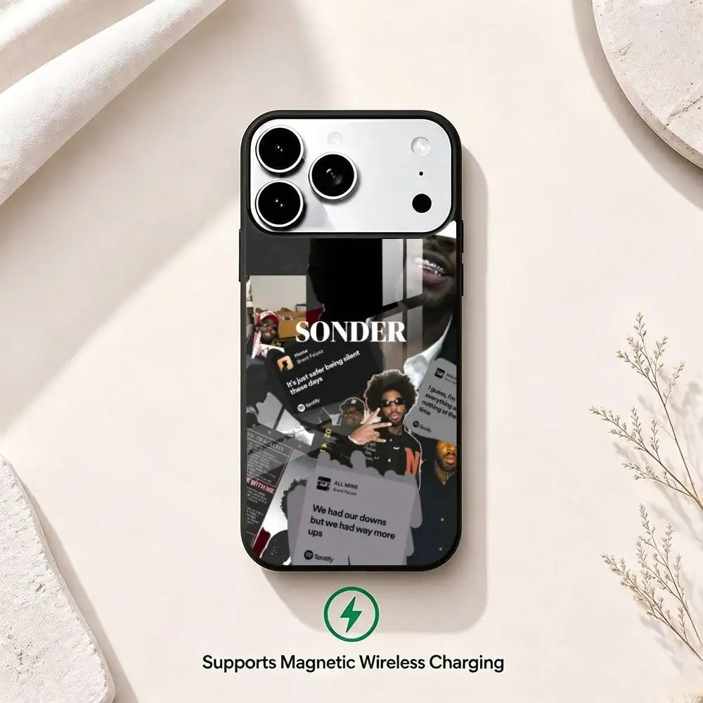Фото Чехол для телефона Singer B-Brent Faiyaz для iPhone 17, 16, 15, 14, 13, 12, 11 Plus, Pro с поддержкой магнитной беспроводной зарядки №5