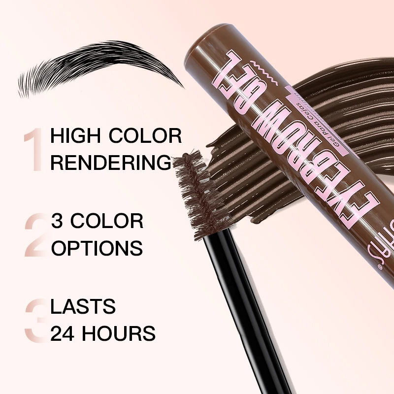 Гель для бровей USHAS 3 цвета стойкая Водостойкая тушь крем без размазывания