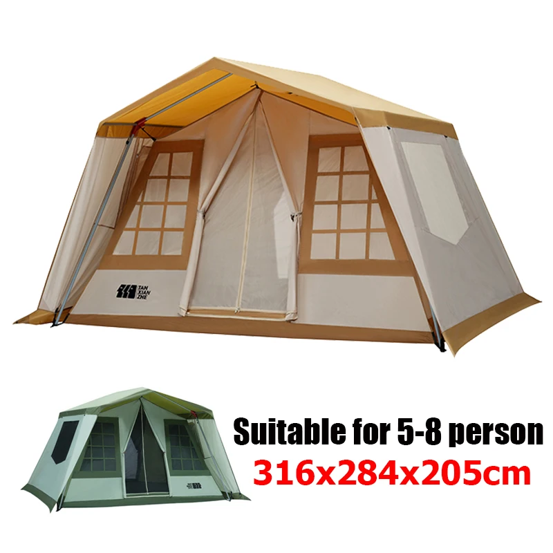 Large Luxury Pyramid Family Tent 
