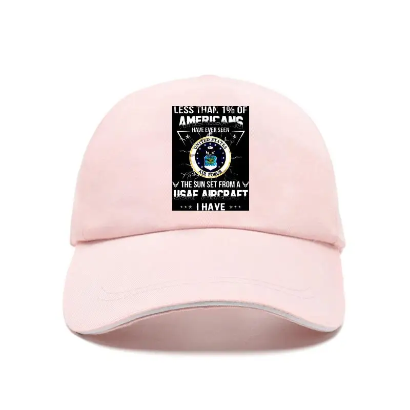 

Men Bill Hat Less Than 1% Of Americans Have Ever Seen The Sun Set From A USAF Aircraft I Have Back Version Women Baseball Cap
