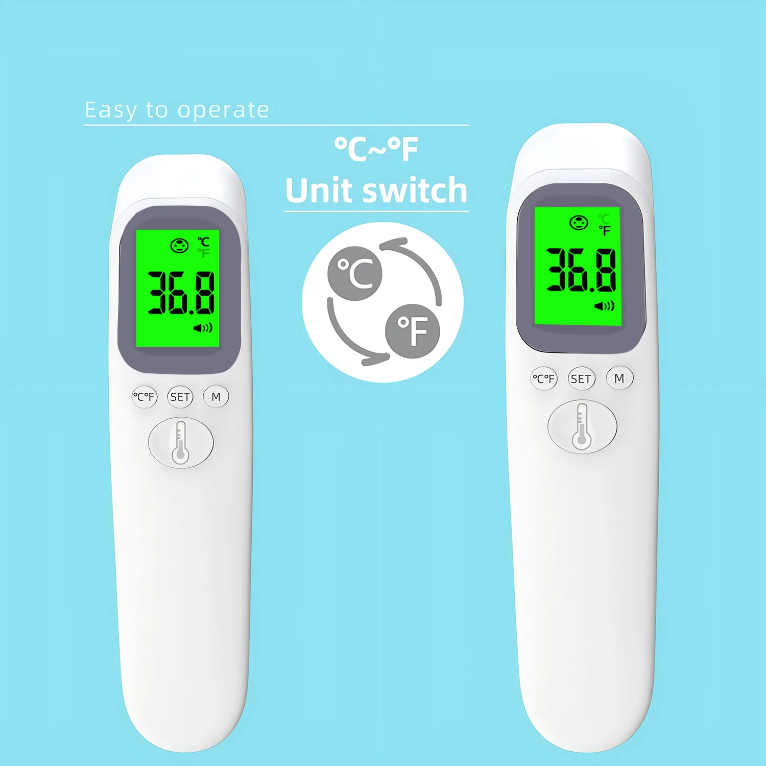 Инфракрасный цифровой термометр для лба ушей тела многофункциональное