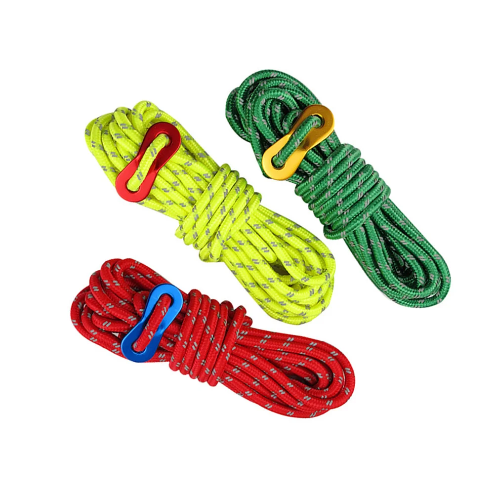 

3 PCS Practical Tent Reflective Wind Ropes for Climbing