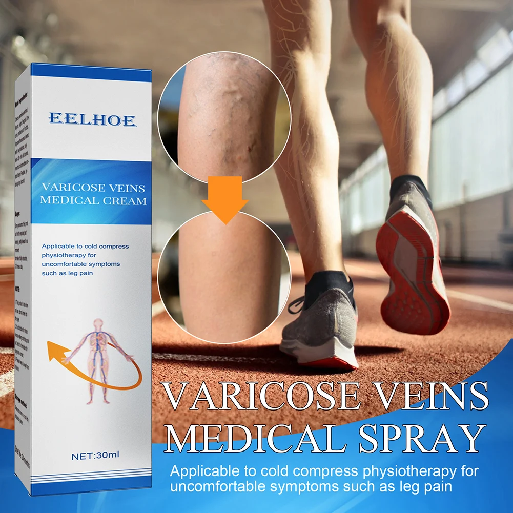 

Newly 30ML Anti-Varicose Soothing Spray Improve Blood Circulations Massage Liquid Earthworm Relief Spray Professional