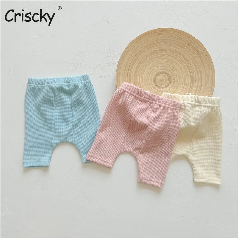 

Детские штаны Criscky, леггинсы, хлопковые эластичные штаны для новорожденных девочек и мальчиков, ПП штаны, Комбинезоны на лямках для малышей, ...
