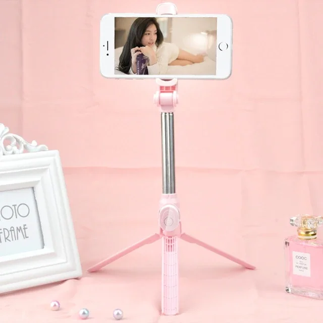 

New Portable Tripod For Mobile Phone Selfie Stick With Remote Control Telescopic Phone Bluetooth Stick For Huawei IPhone Android