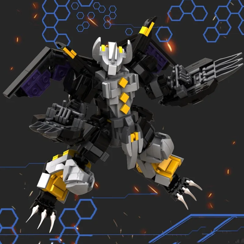 Конструктор MOC оригинальный механический воин игрушки для детей броня робот