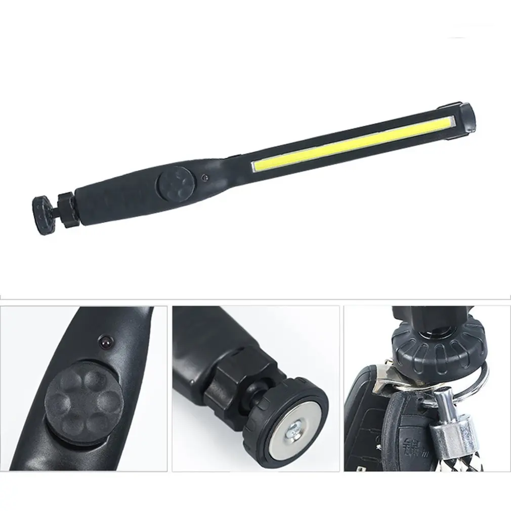 

Portable COB LED Flashlight Rechargeable Adjustable LED Work Light Inspection Lamp Garage Light Hanging Torch Lamp