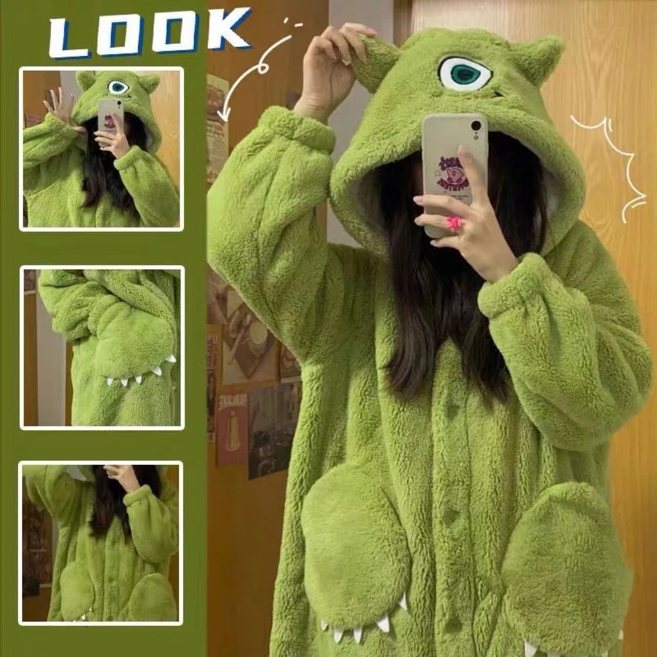 

Костюм для косплея Mr.Q, одежда для сна Monsters Inc, комбинезон майка, рождественский подарок для детей на Хэллоуин, пижамы Майкла Вазовски