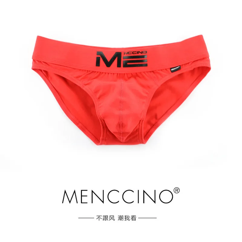 Low Waisted Young Men's Underwear Sexy Convex Pouch Briefs Trendy Tight Summer Pure Cotton Sports Breathable Lingerie Shorts New